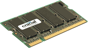 lexar Crucial SO-DIMM Memory - 2GB - 200-pinn
