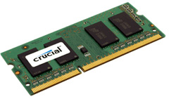 Lexar Crucial SODIMM Memory Module - 1GB - 204