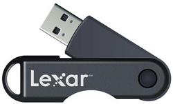 Lexar JumpDrive TwistTurn USB Flash Drive (Gray)