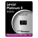Lexar Media Platinum Memory Stick PRO Duo 512mb
