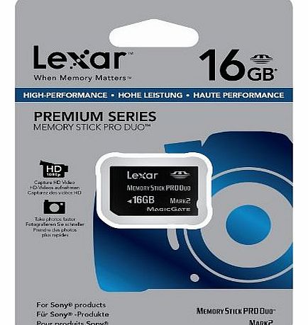 Lexar Premium 16GB High Speed Memory Stick PRO Duo