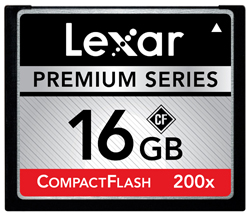 Premium 200x Compact Flash Card - 16GB