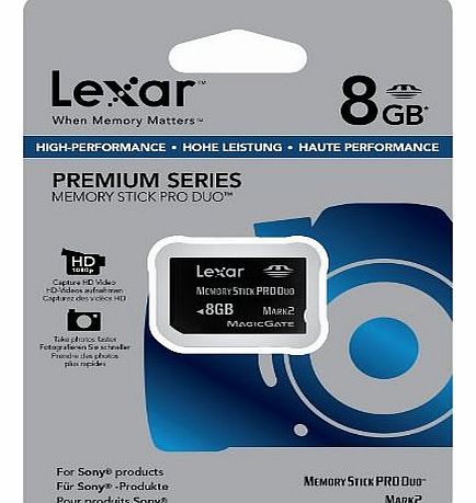 Lexar Premium 8GB High Speed Memory Stick PRO Duo
