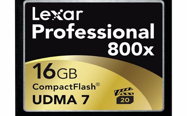 Professional 16GB 800x Speed Compact Flash
