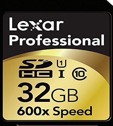 Lexar Professional 32GB Class 10 UHS-I 600x Speed (90MB/s) SDHC Flash Memory Card