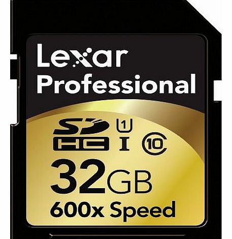 Lexar Professional 32GB Class 10 UHS-I 600x Speed 90MB/s SDHC Memory Card