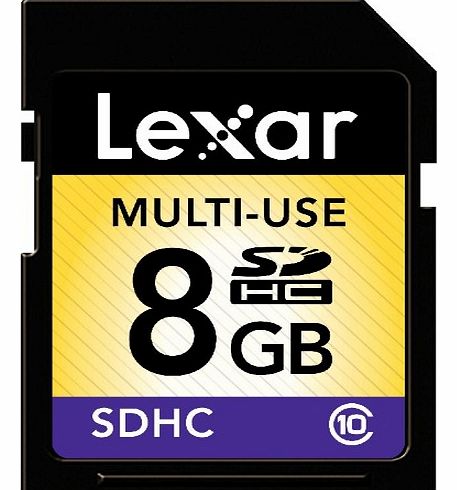 Lexar SDHC memory card - 8 GB - Class 10 (LSD8GBABEUC10)