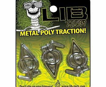 Lib Tech Metal Poly Traction 3 Per Pack