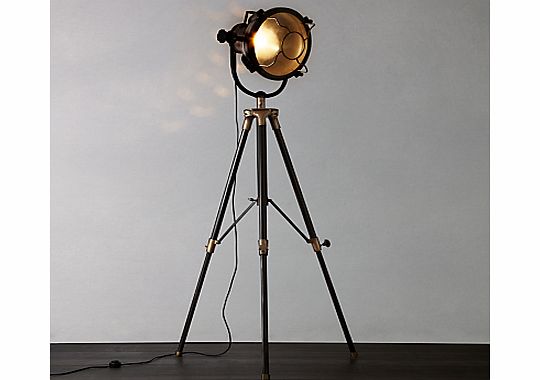 Vintage Floor Lamp, Antique Brass