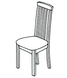 Lichfield Dining Chair - Slatted Back