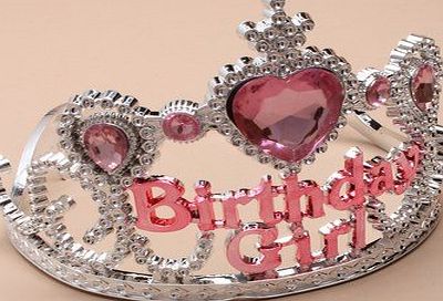 Life Is Good BIRTHDAY GIRL JEWELLED TIARA CROWN PARTIES HEN PROM DRESSING UP amp; FANCY DRESS