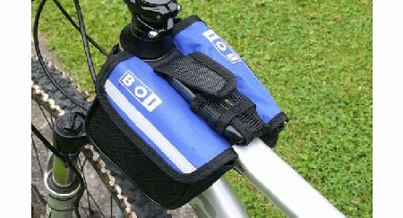 Lighter Price Auto Bulbs Mountain Bike Road Bicycle Frame Pannier Front Tube Bag - Blue
