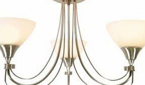Alfaro Chrome Effect 3 Lamp Ceiling Light