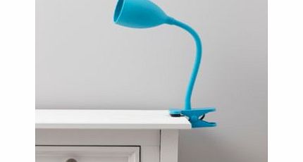 Dana Blue Clip-On Desk Lamp