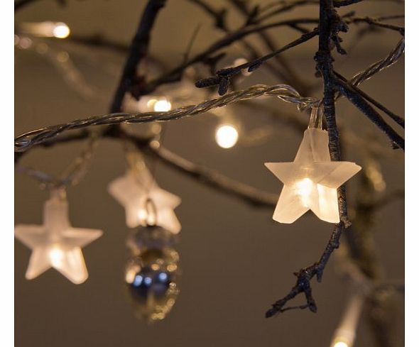 Indoor Star Fairy Lights with 30 Warm White LEDs by Lights4fun
