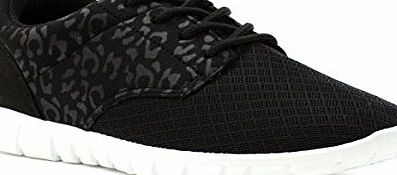 Lilley Womens Black Lace Up Lightweight Trainer - Size 5 - Black