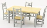 Dolls House 1/12 Scale/ Dining Room Table And Chairs/ New