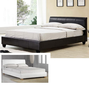 , Galaxy, 4FT 6 Double Leather Bedstead