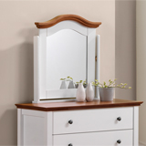 Cressida 150cm Mirror frame in White finished Rubberwood and MDF