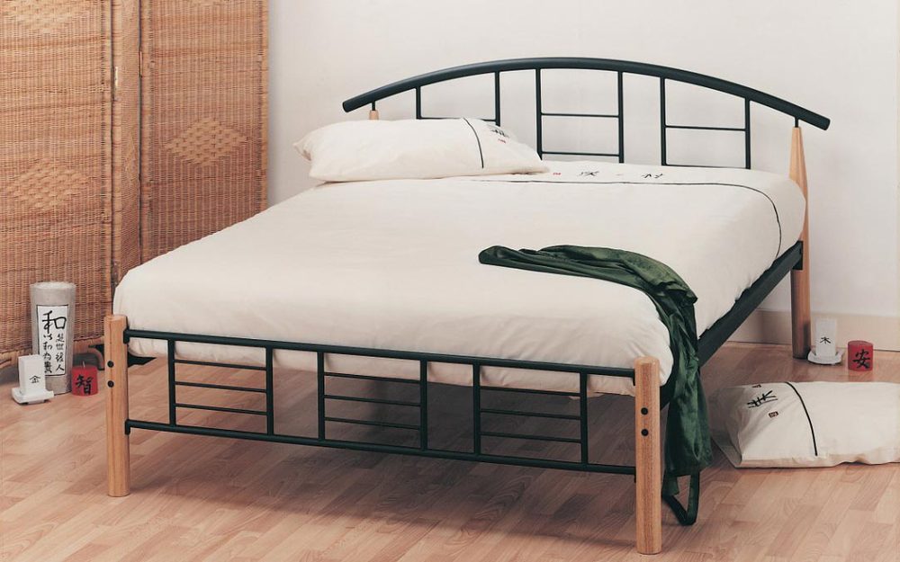 Limelight Neon Wooden Metal Bedstead, Small