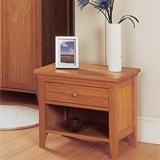 Limelight Pandora 1 Drawer Bedside Cabinet in American oak and MDF