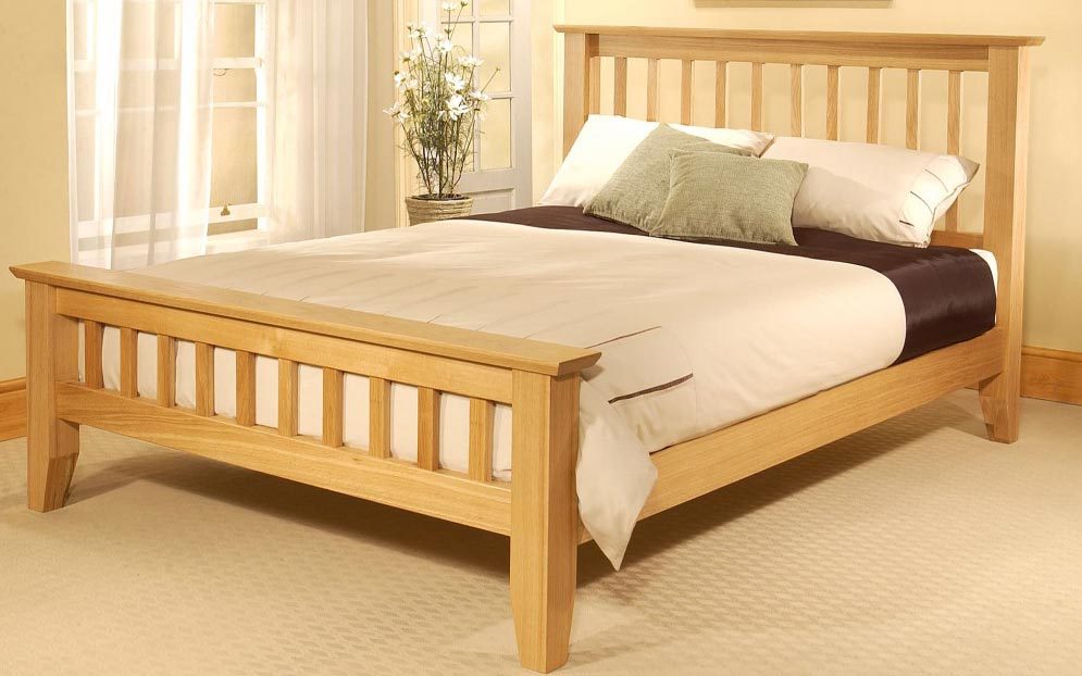Limelight Phoebe Wooden Bedstead, Double, No