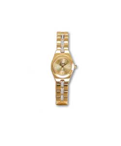 Limit Ladies Gold Plated Stone Set Bracelet Watch