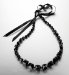 Faceted Bead Ribbon Necklace