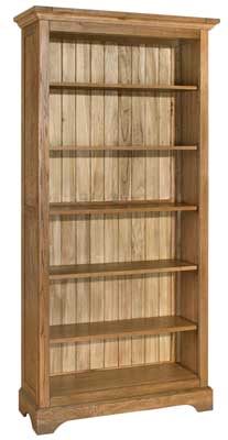 limoges Oak 80in x 43in Tall Bookcase