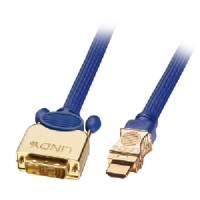 Lindy 3m Premium Gold HDMI to DVI-D Cable