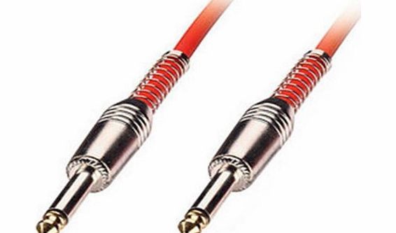 LINDY  6012 - 2m Guitar Lead - 1/4`` Straight Jack to 1/4`` Straight Jack - Red