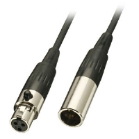Lindy Mini-XLR Cable, Male to Female, Black 1m