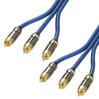 Lindy Premium Gold Audio/Video Cable, 0.5m