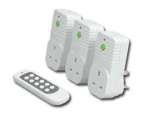 Lindy Remote Controlled Power Sockets (3pk)