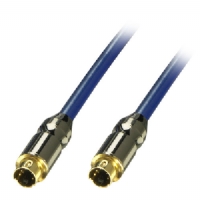 Lindy S-Video Cable - 75 Ohm, Premium Gold, 7.5m