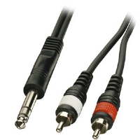 Lindy Stereo Audio Adapter Cable 0.5m