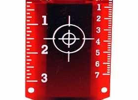 Linestorm Magnetic Red Laser Target For Use With Laser Levels
