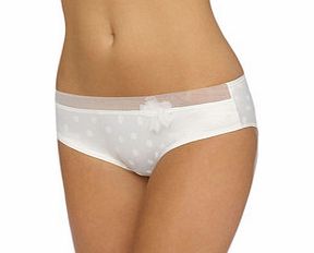 Ivy ivory polka dot hipsters