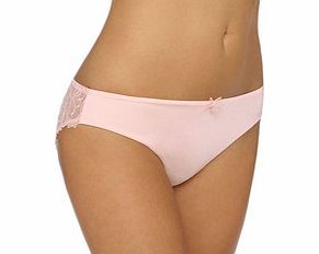 Lynn pink embroidered back briefs