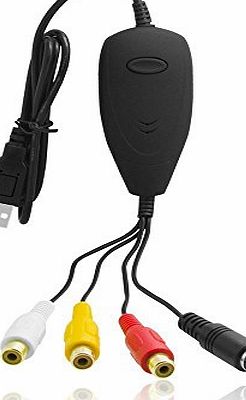 LinkStable VHS to DVD Converter Video Capture Card - USB2.0 Video Grabber with Audio - External Grabber Lead for Windows 10/8.1/8/7/XP