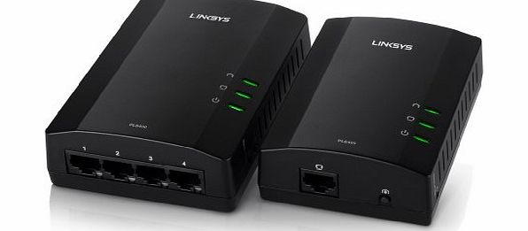 Linksys Powerline AV 4 Port Network Adapter Kit