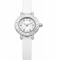 Lipsy Ladies Silver and White Skinny Strap Watch