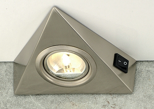 140mm Switched Cabinet Light Satin