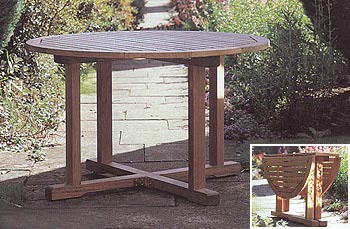 Lister Sandown Round Gateleg Table