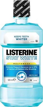 Listerine, 2041[^]10003351 Stay White Mouthwash 500ml 10003351