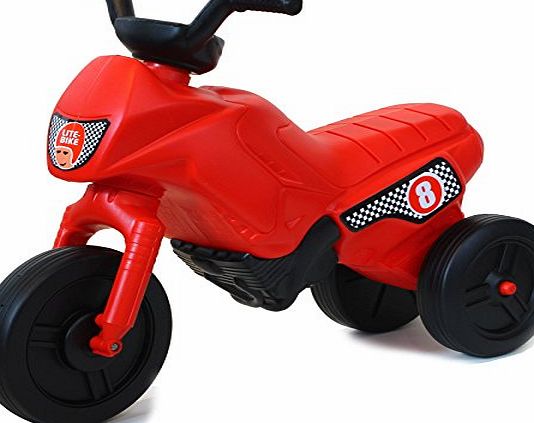 Lite-Bike Ride-on Toddler Trike, Push-along Motorbike, Kids Bike (18-24 months, Red)