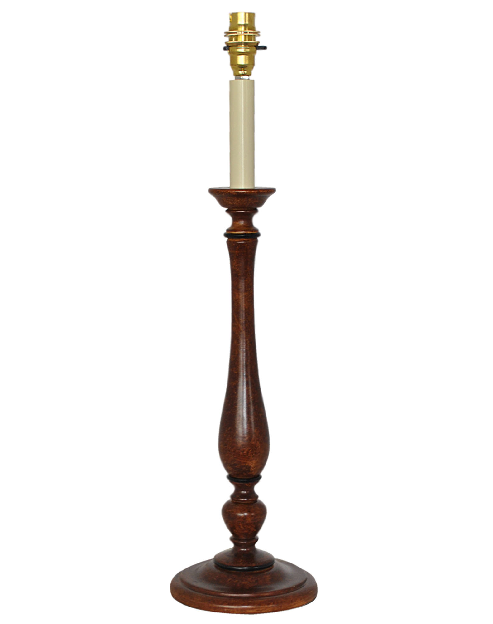 Mahogany Wood Effect Table Lamp