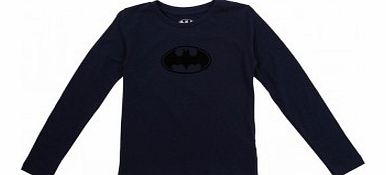 Bat logo T-shirt Navy blue `10 years,12 years,14