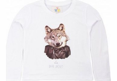 Dark Wolf T-shirt White `4 years,6 years,8