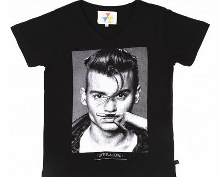 Johnny T-shirt Noir `8 years,10 years,12